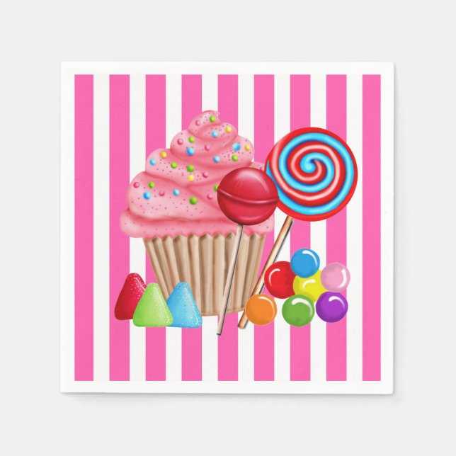 Oh Sweet Candyland Paper Napkins (Front)