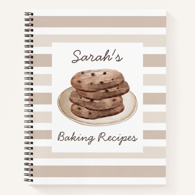 Oh Sweet | Cookie Dessert Baking Recipe Notebook (Front)