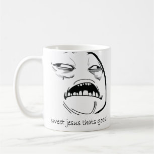 Oh Sweet Jesus Thats Good Rage Face Meme Coffee Mug