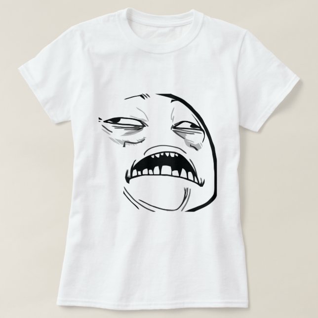 Oh Sweet Jesus Thats Good Rage Face Meme T-Shirt (Design Front)
