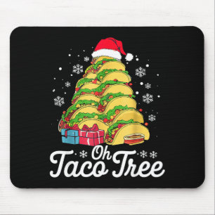 Oh Taco Tree Christmas Cute Xmas Mexican Food Love Mouse Mat