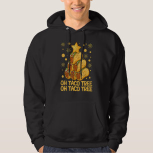 Oh Taco Tree Mexican Food Taco Christmas Hoodie