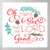Oh Taste and See Decorative Art Print