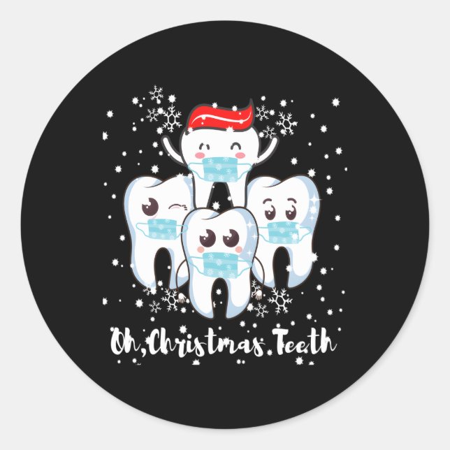 Oh Th Dental Dentist Hygienist Classic Round Sticker (Front)