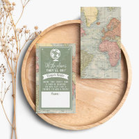 "Oh The Places They'll Go!" Travel Map Baby Shower