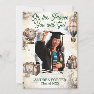 Oh, The Places You Will Go Graduation Party Invitation