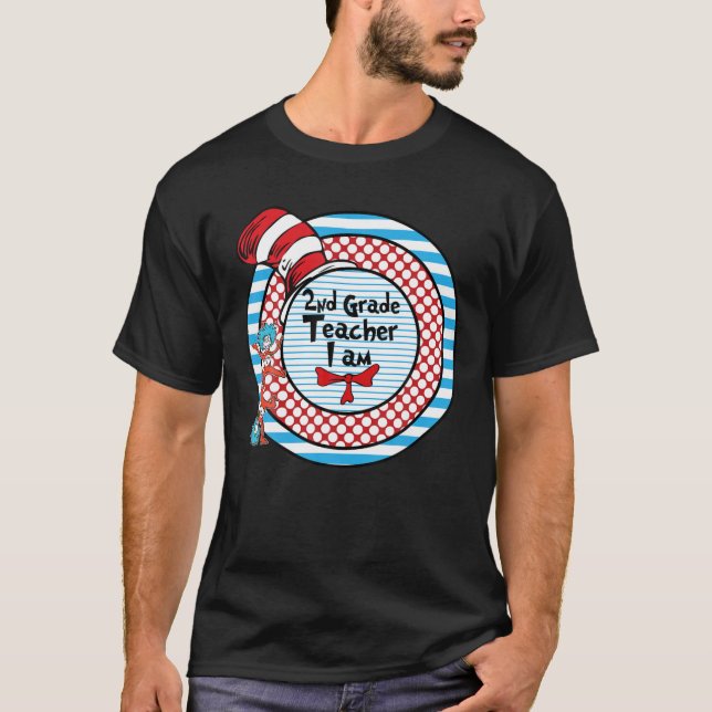 Oh The Places You Will Go Second 2Nd Grade Teacher T-Shirt (Front)