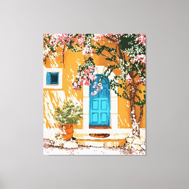 Oh The Places You Will Go | Spanish Bougainvillea Canvas Print (Front)
