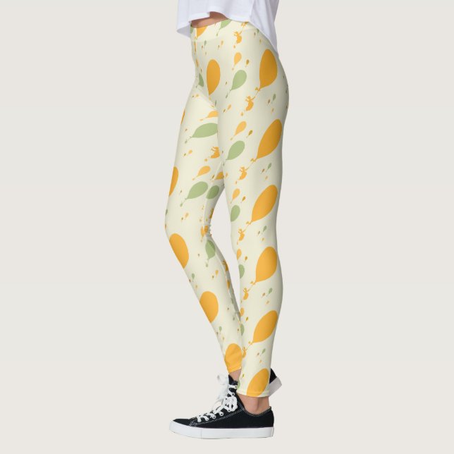 Oh, The Places You'll Go! Balloon Outline Pattern Leggings (Left)