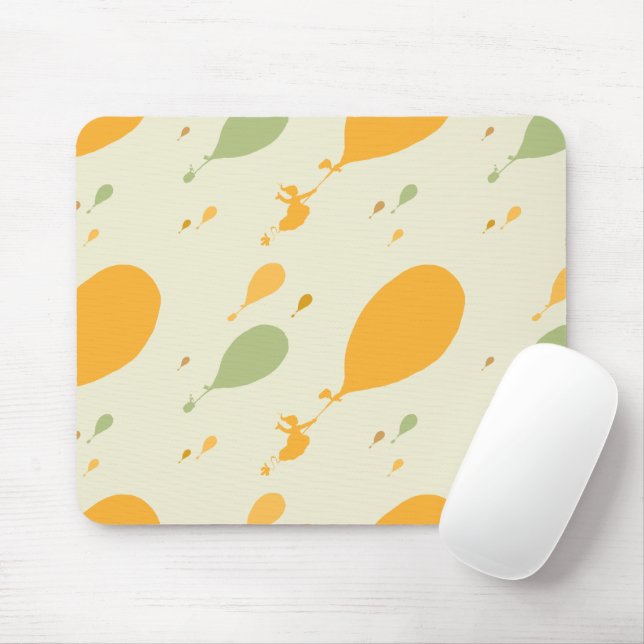 Oh, The Places You'll Go! Balloon Outline Pattern Mouse Mat (With Mouse)