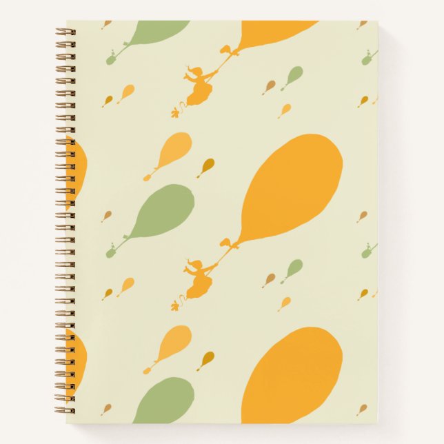 Oh, The Places You'll Go! Balloon Outline Pattern Notebook (Front)