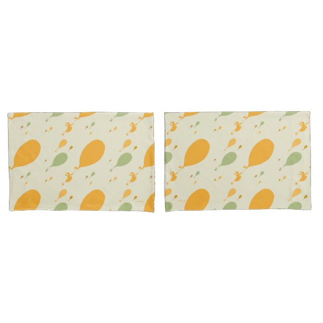 Oh, The Places You'll Go! Balloon Outline Pattern Pillowcase (Front-Set)