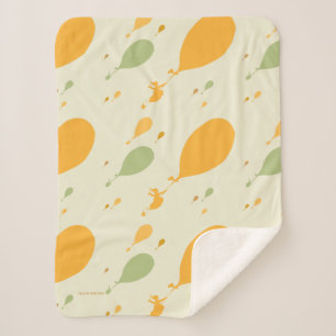 Oh, The Places You'll Go! Balloon Outline Pattern Sherpa Blanket