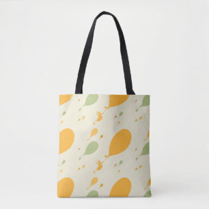 Oh, The Places You'll Go! Balloon Outline Pattern Tote Bag