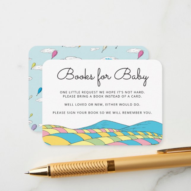 Oh, the Places You'll Go | Books for Baby Insert (Front/Back In Situ)
