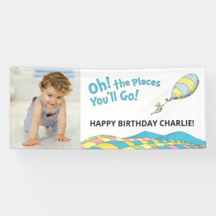 Oh! The Places You'll Go! Boy Birthday Banner