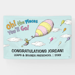 Oh, The Places You'll Go! Graduation Announcement Banner