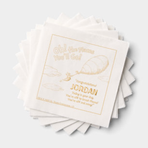 Oh, The Places You'll Go! Graduation Announcement Foil Napkins