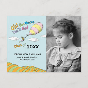 Oh, The Places You'll Go! Graduation Announcement Postcard