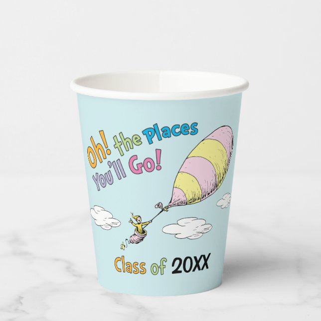 Oh, The Places You'll Go! Graduation Paper Cups (Left)
