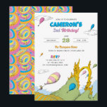 Oh, The Places You'll Go Kids Birthday Invitation<br><div class="desc">Celebrate a special milestone with the whimsical charm of Dr. Seuss! Our "Oh, the Places You'll Go!" birthday invitation is the perfect way to invite friends and family to an unforgettable celebration. Featuring the iconic artwork from the beloved book, this invitation captures the excitement and adventure of life's journey. Customisable...</div>