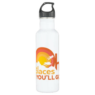 Oh, The Places You'll Go! Landscape Typography 710 Ml Water Bottle