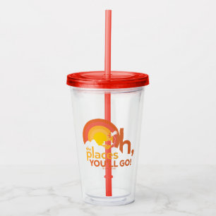 Oh, The Places You'll Go! Landscape Typography Acrylic Tumbler