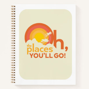 Oh, The Places You'll Go! Landscape Typography Notebook