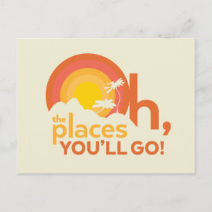 Oh, The Places You'll Go! Landscape Typography Postcard