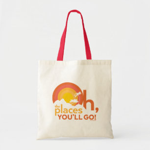 Oh, The Places You'll Go! Landscape Typography Tote Bag
