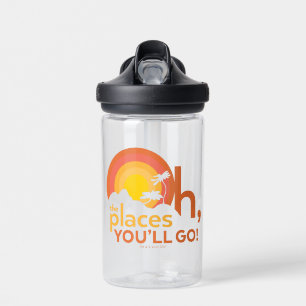 Oh, The Places You'll Go! Landscape Typography Water Bottle