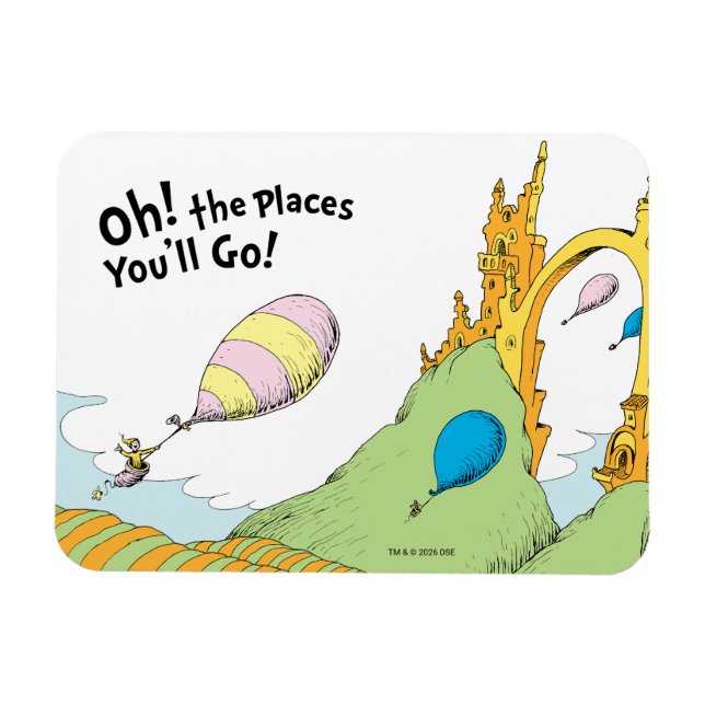 Oh! The Places You'll Go! Magnet (Horizontal)