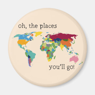 Oh the places you'll go magnet