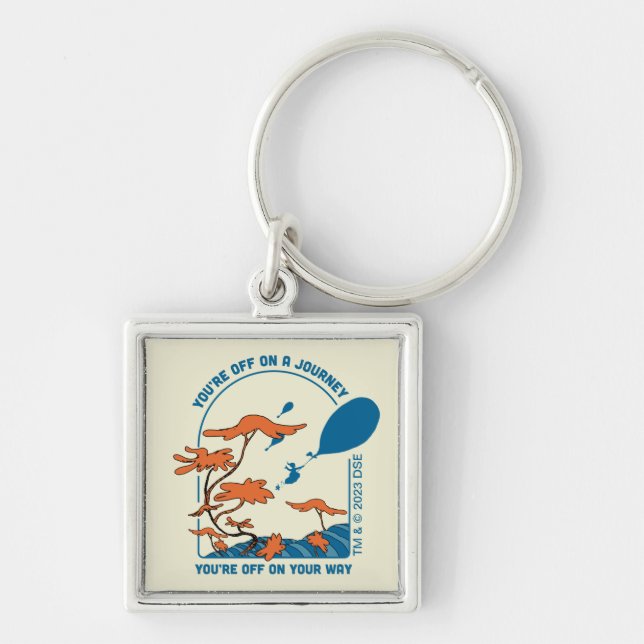 Oh, The Places You'll Go! "Off on a Journey" Key Ring (Front)