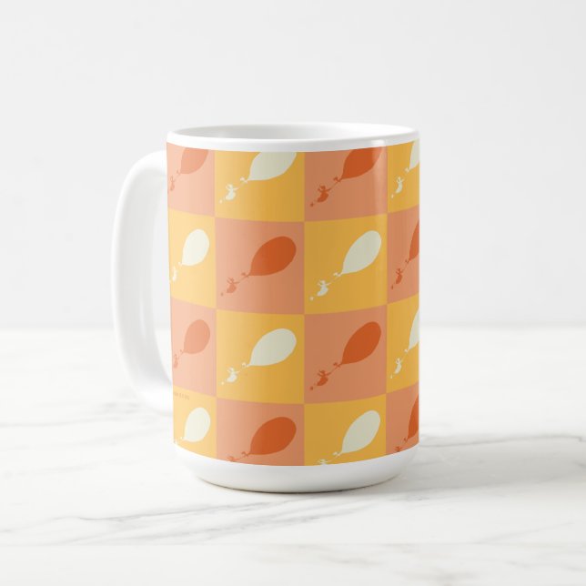 Oh, the Places You'll Go | Orange Block Pattern Coffee Mug (Front Left)