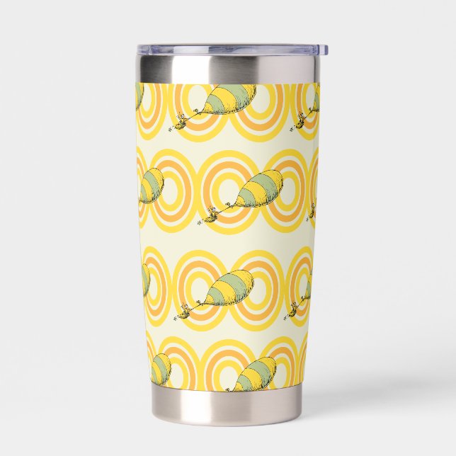 Oh, the Places You'll Go | Orange Pattern Insulated Tumbler (Left)
