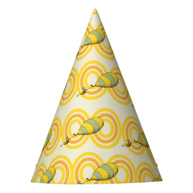 Oh, the Places You'll Go | Orange Pattern Party Hat (Front)