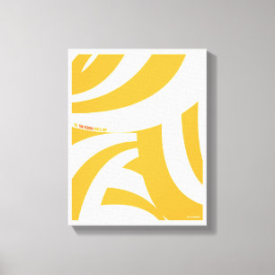 Oh, The Places You'll Go! Orange Swirls Canvas Print