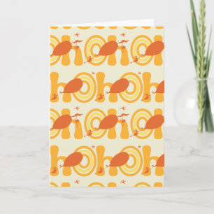 Oh, the Places You'll Go   Orange Text Pattern Card