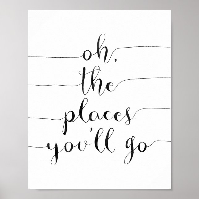 Oh The Places You'll Go Poster (Front)