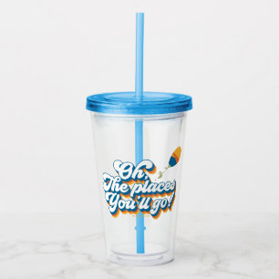 Oh, The Places You'll Go! Quote with Balloon Acrylic Tumbler
