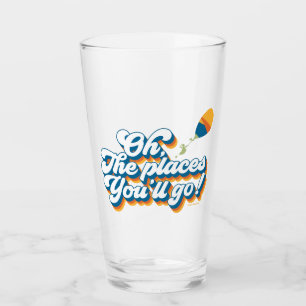 Oh, The Places You'll Go! Quote with Balloon Glass