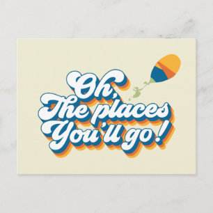 Oh, The Places You'll Go! Quote with Balloon Postcard