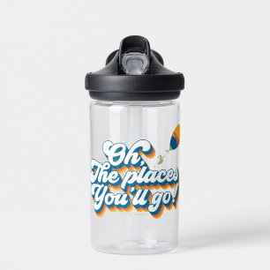Oh, The Places You'll Go! Quote with Balloon Water Bottle