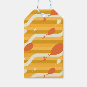Oh, The Places You'll Go! Retro Balloon Pattern Gift Tags