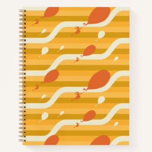 Oh, The Places You'll Go! Retro Balloon Pattern Notebook