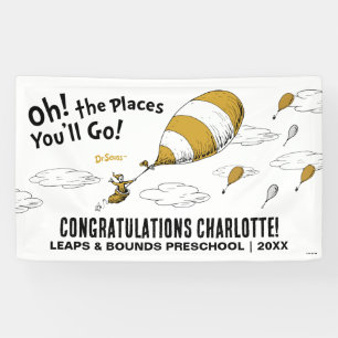 Oh, The Places You'll Go! Retro Graduation Banner