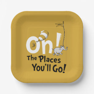 Oh! The Places You'll Go! Retro Graduation Paper Plate