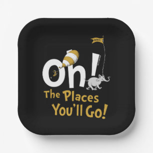 Oh! The Places You'll Go! Retro Graduation Paper Plate