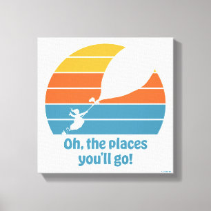Oh, The Places You'll Go! Retro Sunset Canvas Print